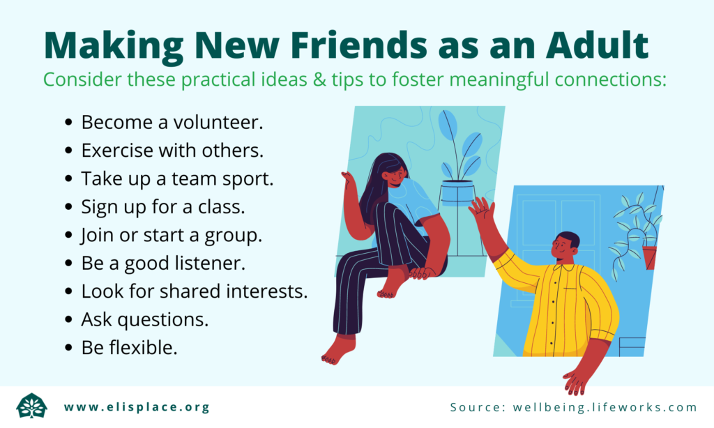 The Power of Friendship – blog post – infographic about making friends as an adult.