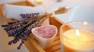 the importance of rituals – a bath with lavender and a candle